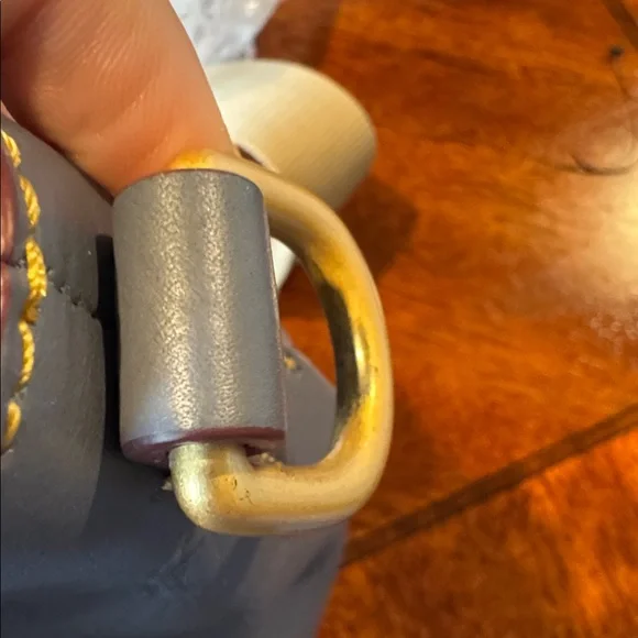 Dooney and Bourke Large Florentine Satchel Steel Blue - Picture 10 of 14